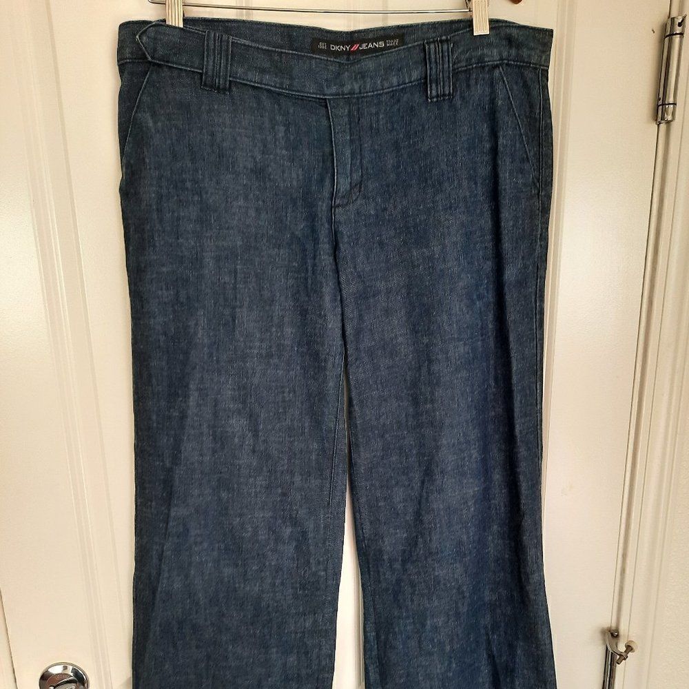 Dkny Jeans Wide Leg Jeans Size 13‎